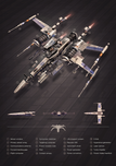 Star Wars Star Wars X-Wing Fighter Exploded View